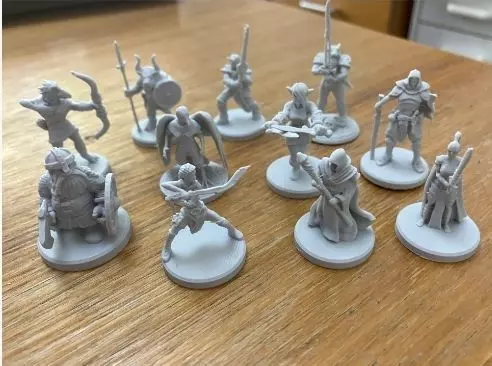 12 DND Player Characters 3D print model