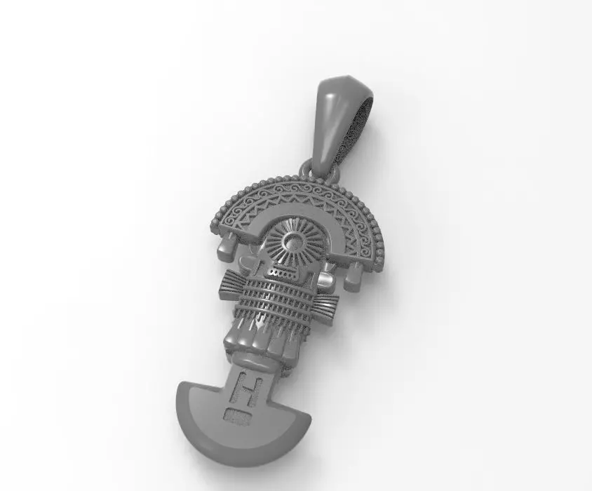 inca pendant 3D print model_3