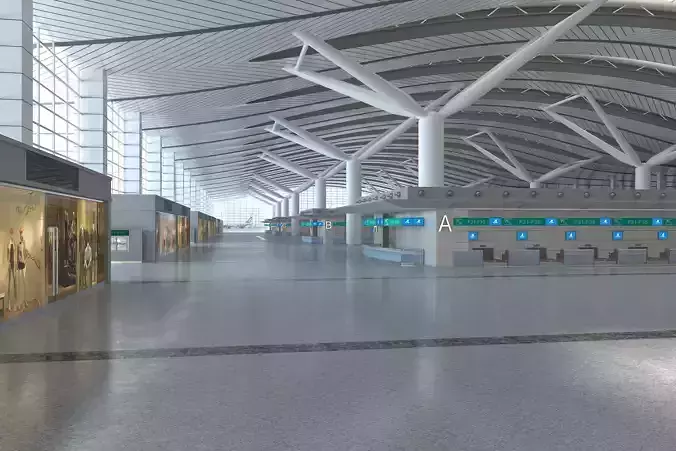 Airport Terminal Interior 02