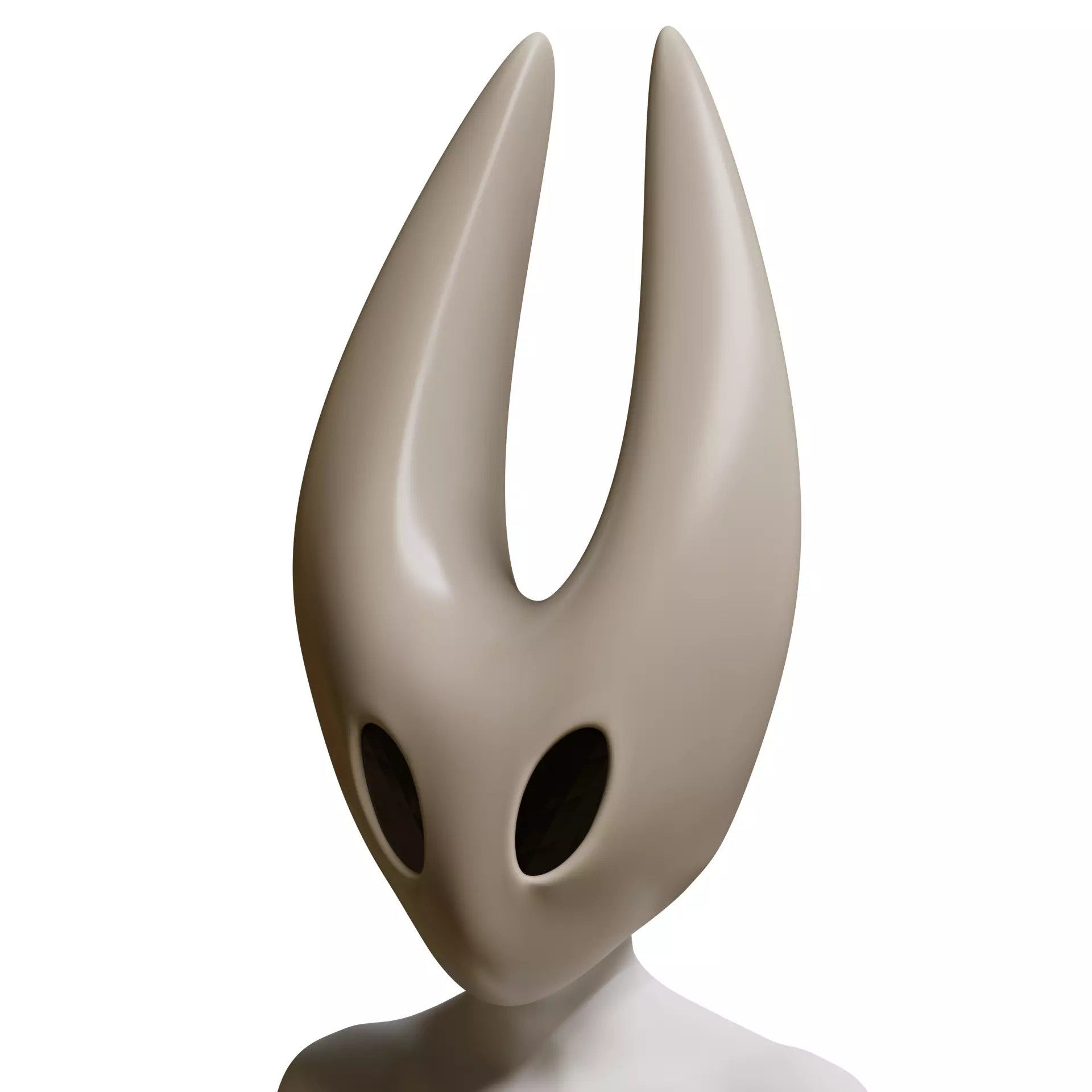Hollow Knight Silksong Hornet mask helmet cosplay 3D print model_1