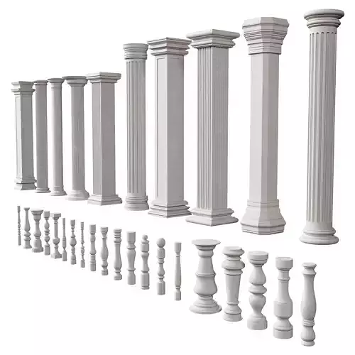 30 Columns And Balusters With Classic Design