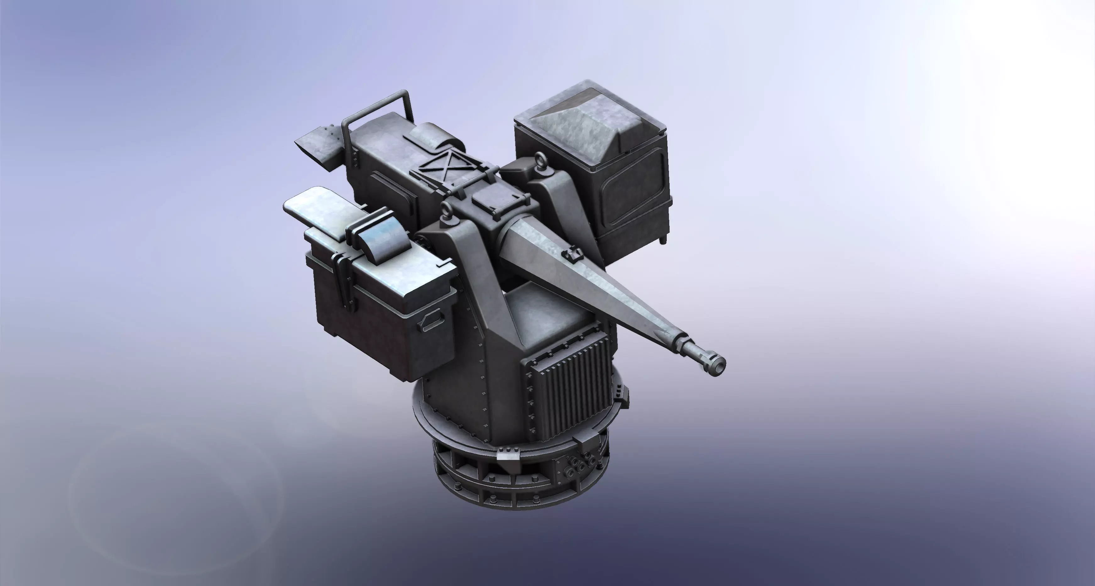 MLG 27 Naval Gun 3D model