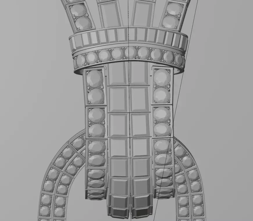  Diamond Necklace Van cleef 3D model_6