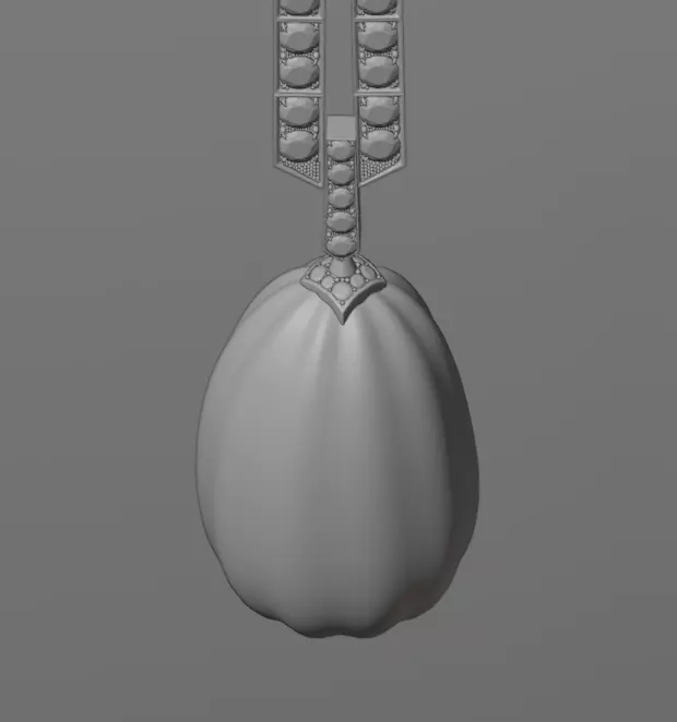  Diamond Necklace Van cleef 3D model_7