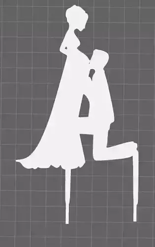 toper for weding 3D print model