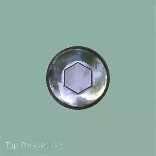 Steel Stained M12 Bolt Allen Pan Head 3D Model 3D model 7