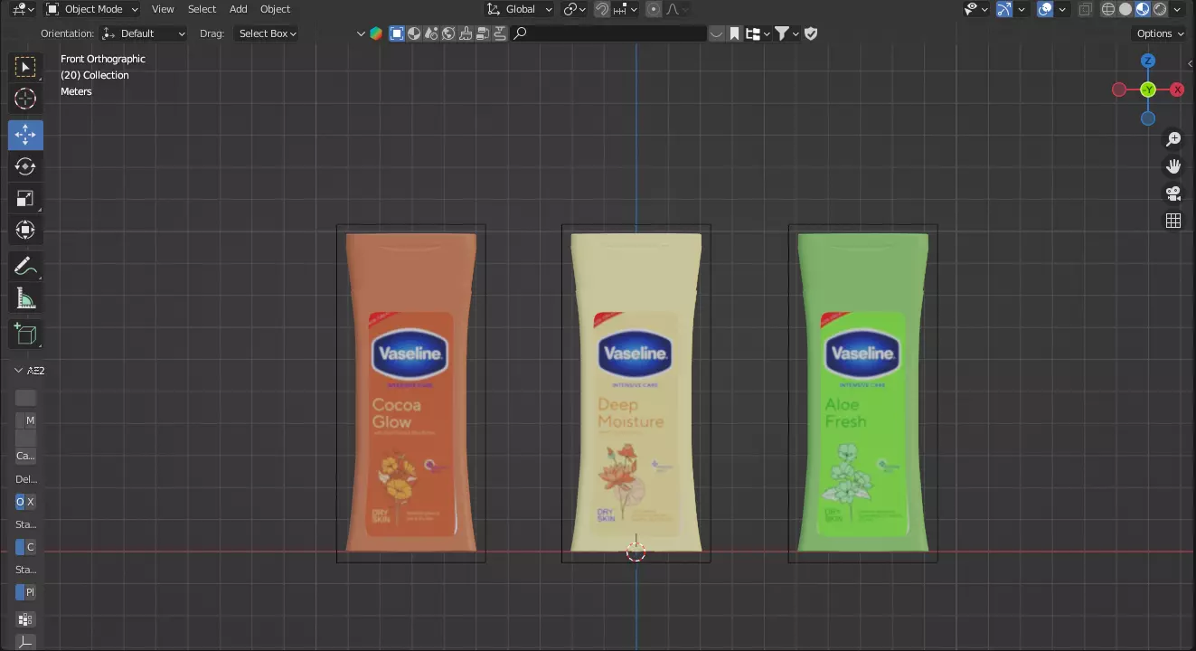Vaseline Free low-poly 3D model