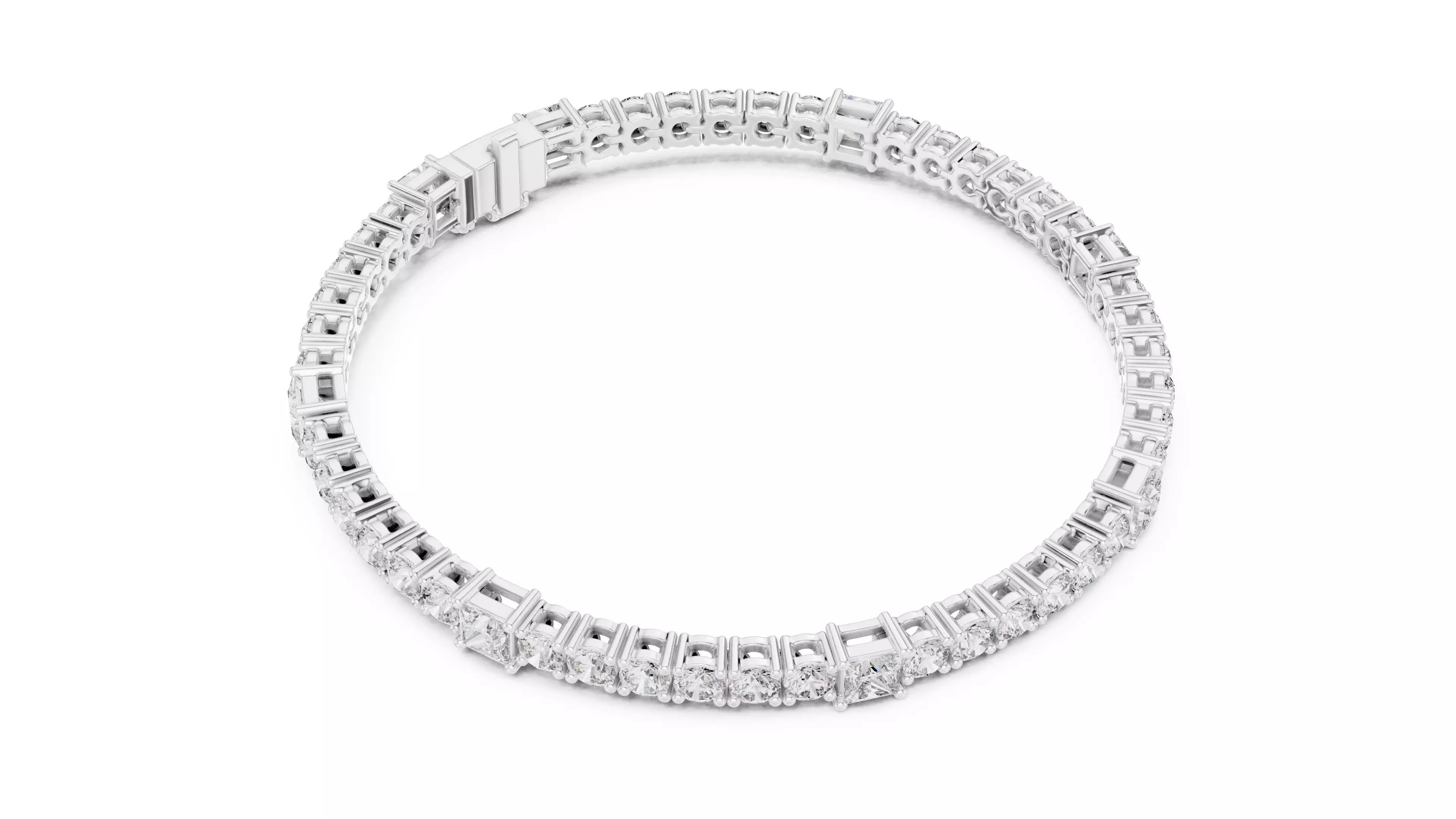 Tennis Bracelet 3dm stl renders Animation video details  3D print model_5