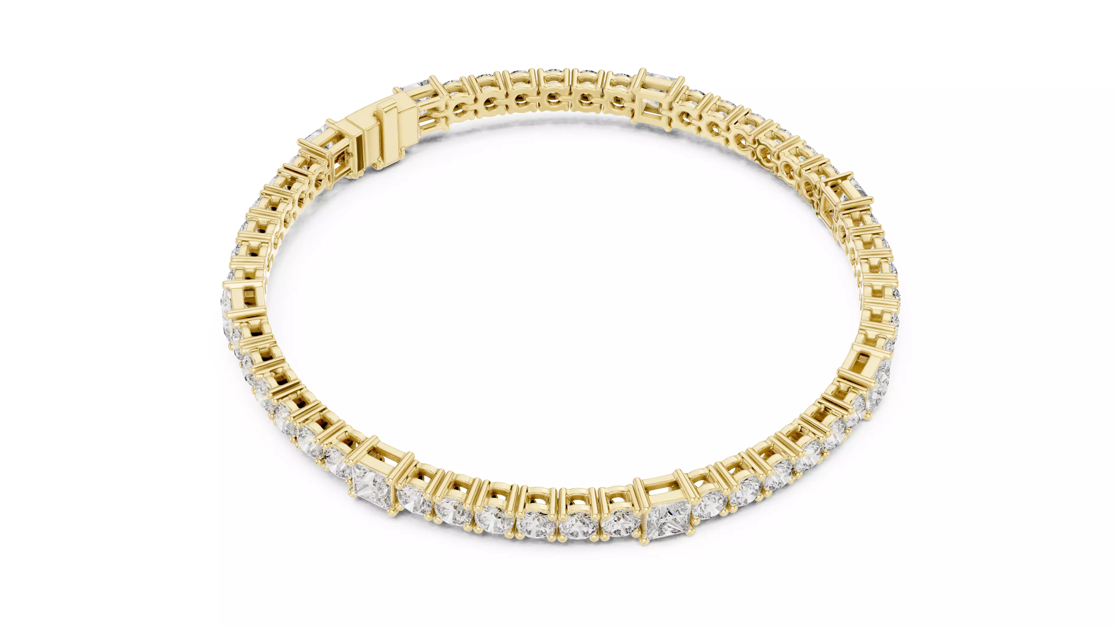 Tennis Bracelet 3dm stl renders Animation video details  3D print model_9