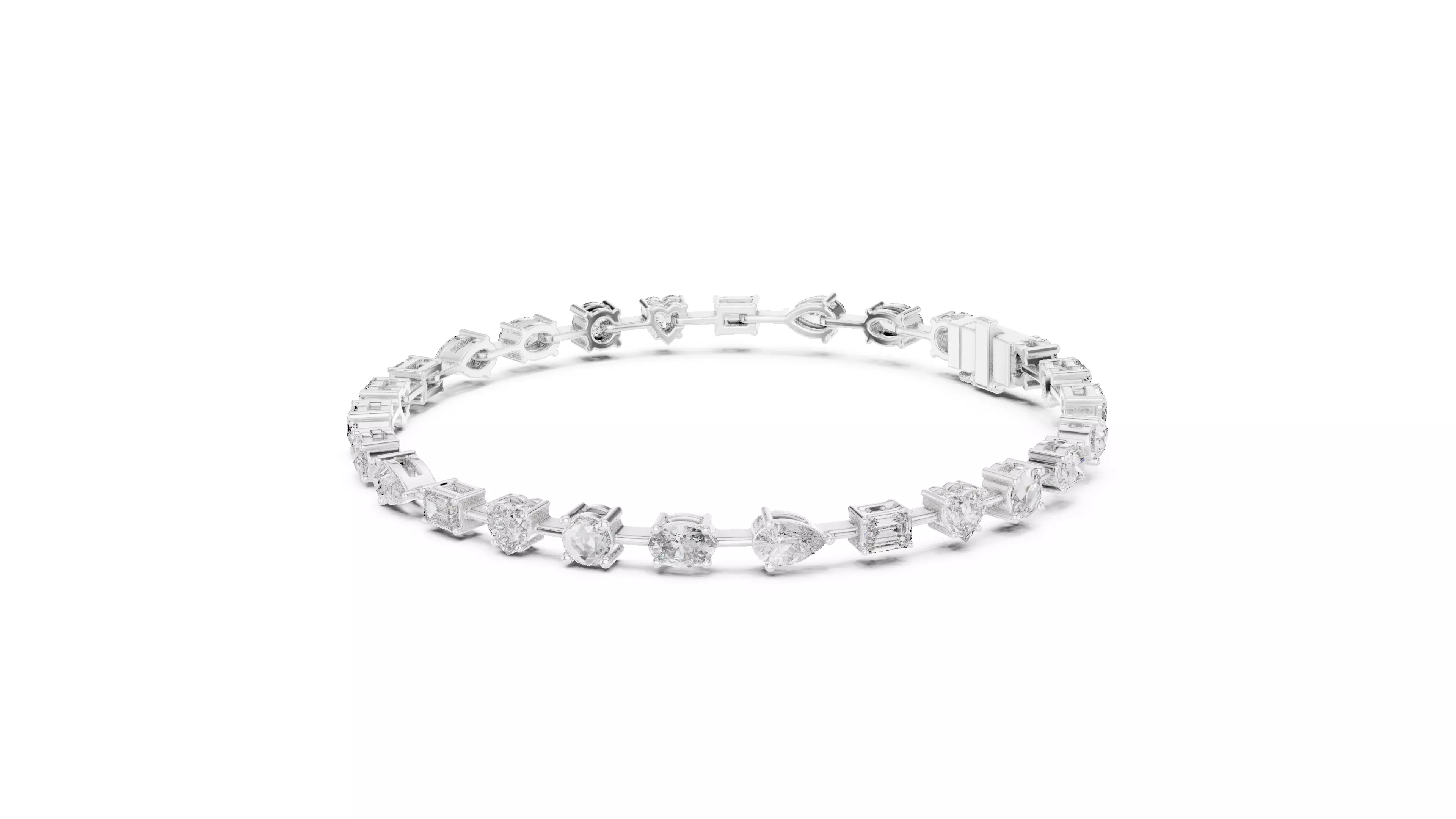 Tennis Bracelet 3dm stl renders Animation video details  3D print model_4