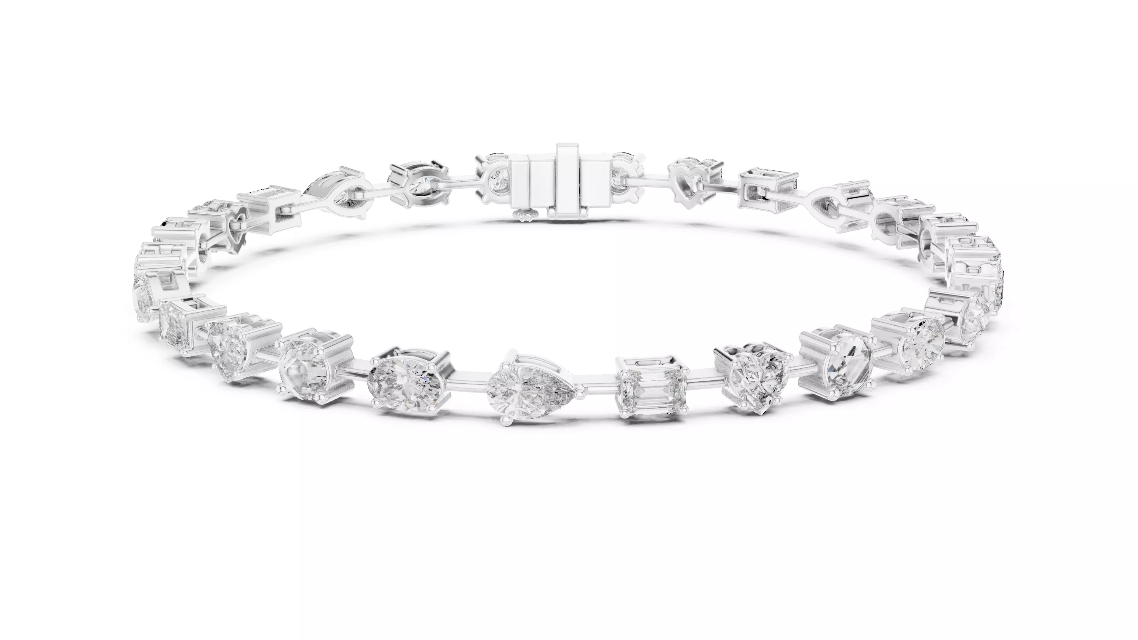 Tennis Bracelet 3dm stl renders Animation video details  3D print model_7