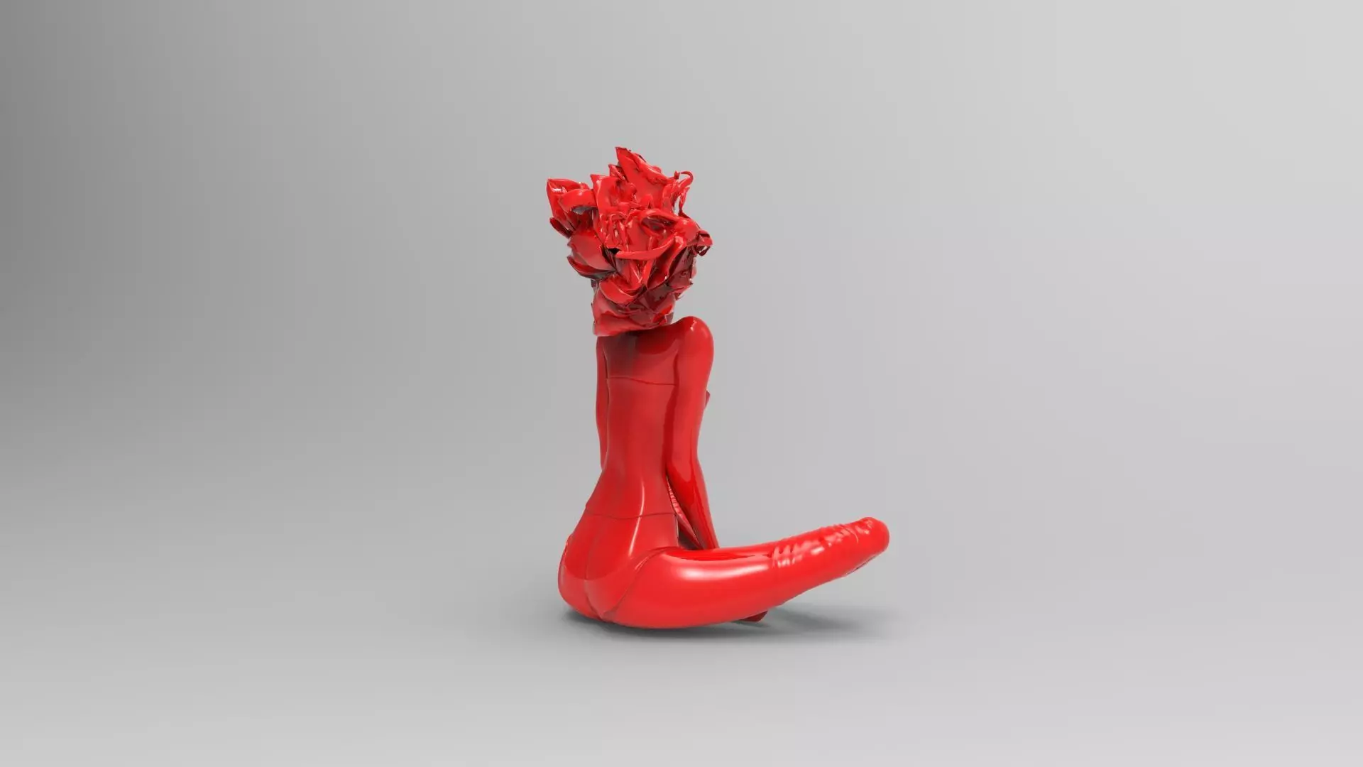 Girl sculpture - decor 3D print model_1