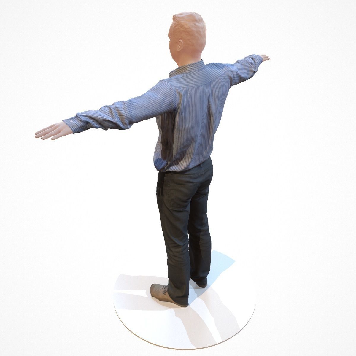 10 Business Costume Outfit Collection Low-poly 3D model_30