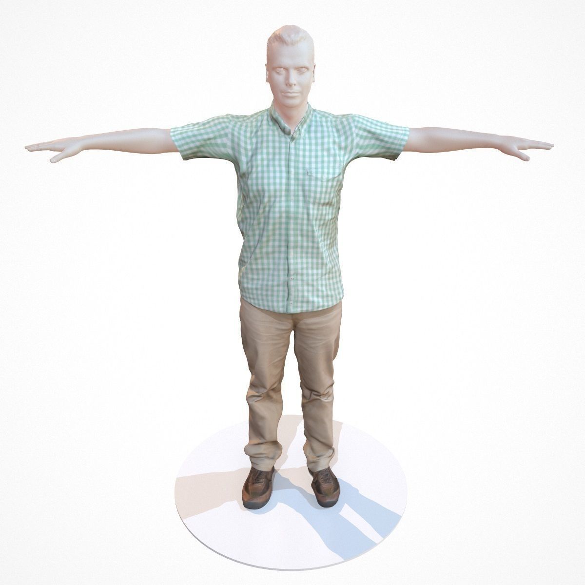 10 Business Costume Outfit Collection Low-poly 3D model_7