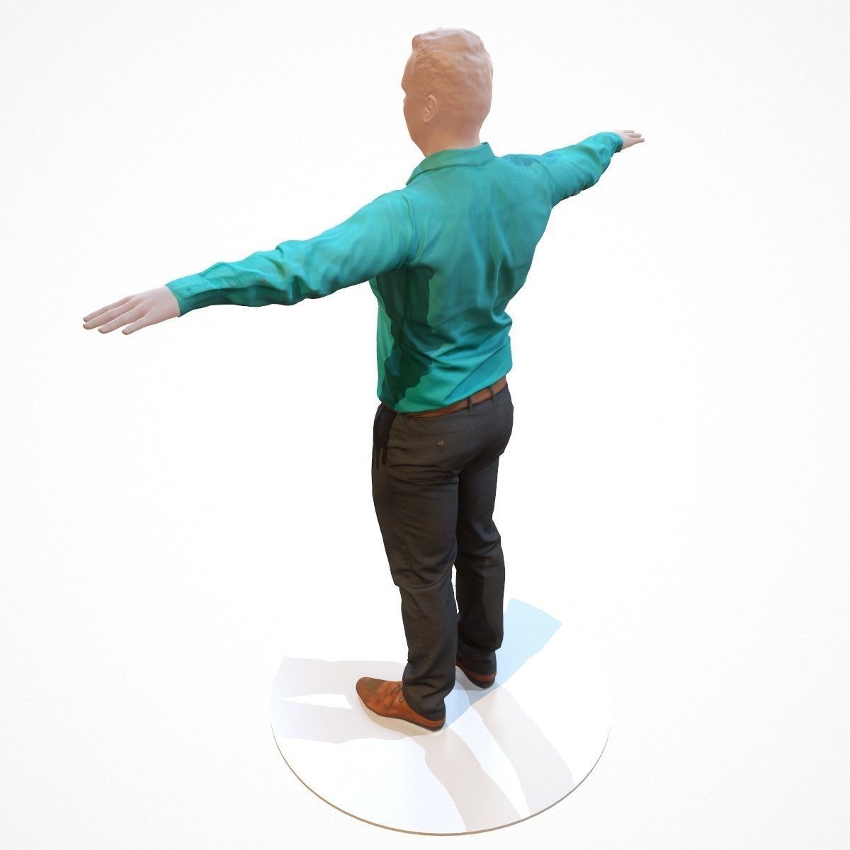 10 Business Costume Outfit Collection Low-poly 3D model_35