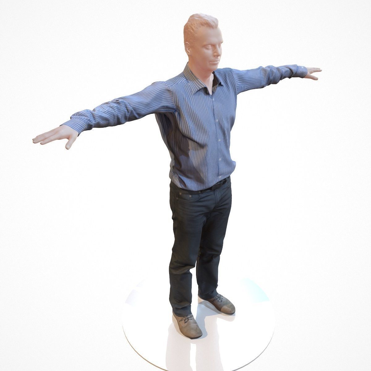 10 Business Costume Outfit Collection Low-poly 3D model_19