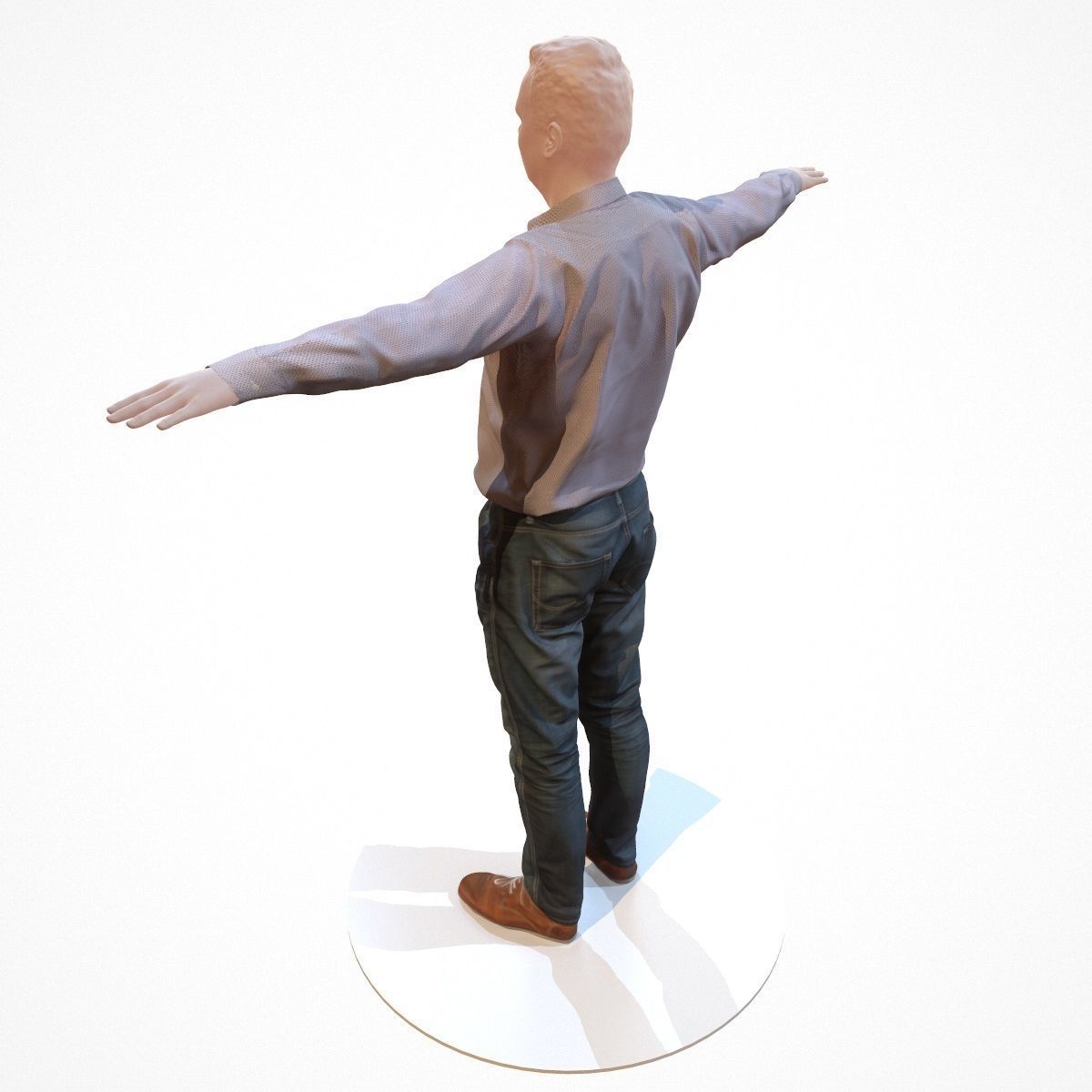 10 Business Costume Outfit Collection Low-poly 3D model_28