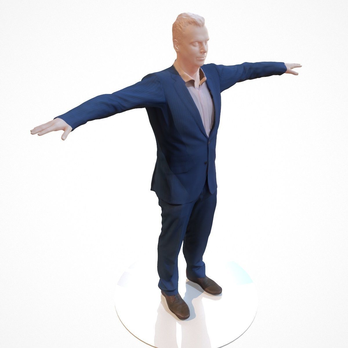 10 Business Costume Outfit Collection Low-poly 3D model_20