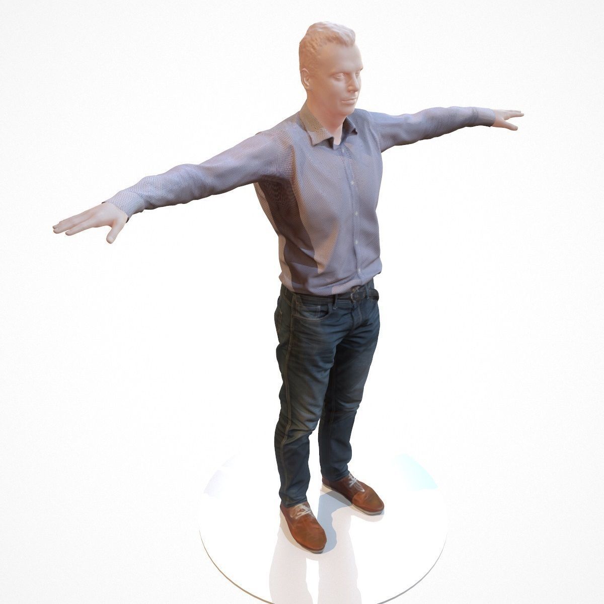 10 Business Costume Outfit Collection Low-poly 3D model_17