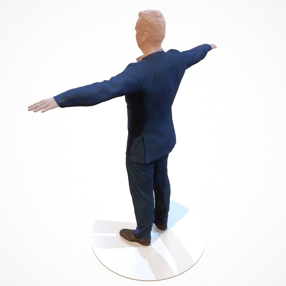 10 Business Costume Outfit Collection Low-poly 3D model_33