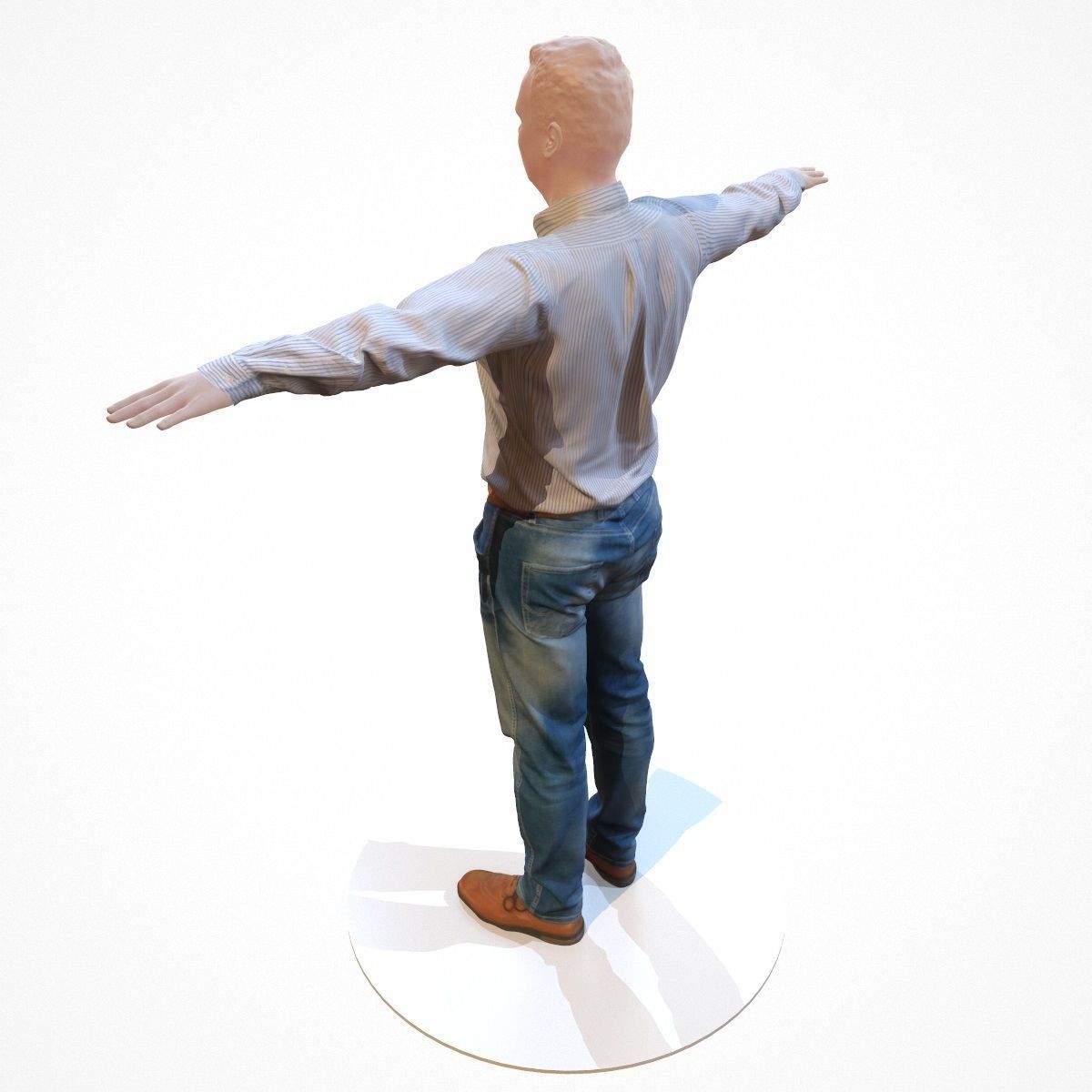 10 Business Costume Outfit Collection Low-poly 3D model_27