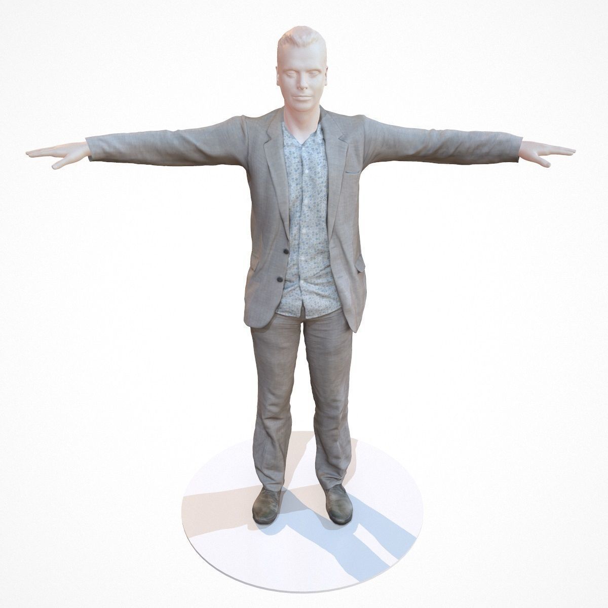 10 Business Costume Outfit Collection Low-poly 3D model_11