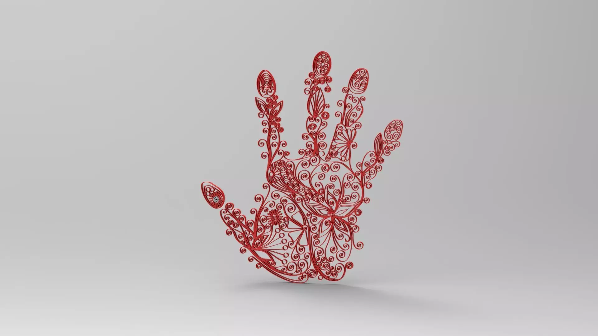 carved hand 3D print model_0