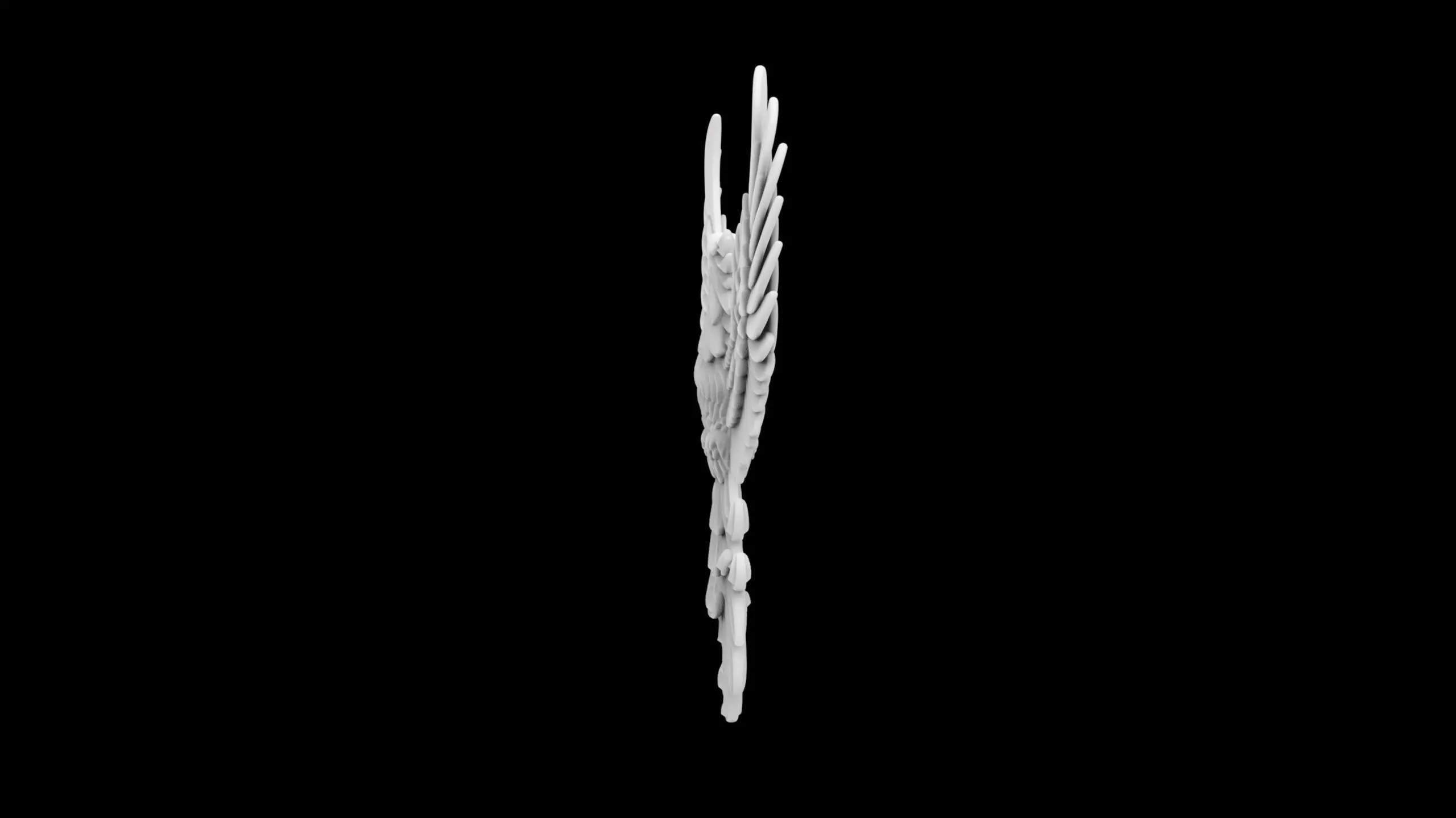 Phoenix Emblem Relief 3D Print Model 3D print model_2