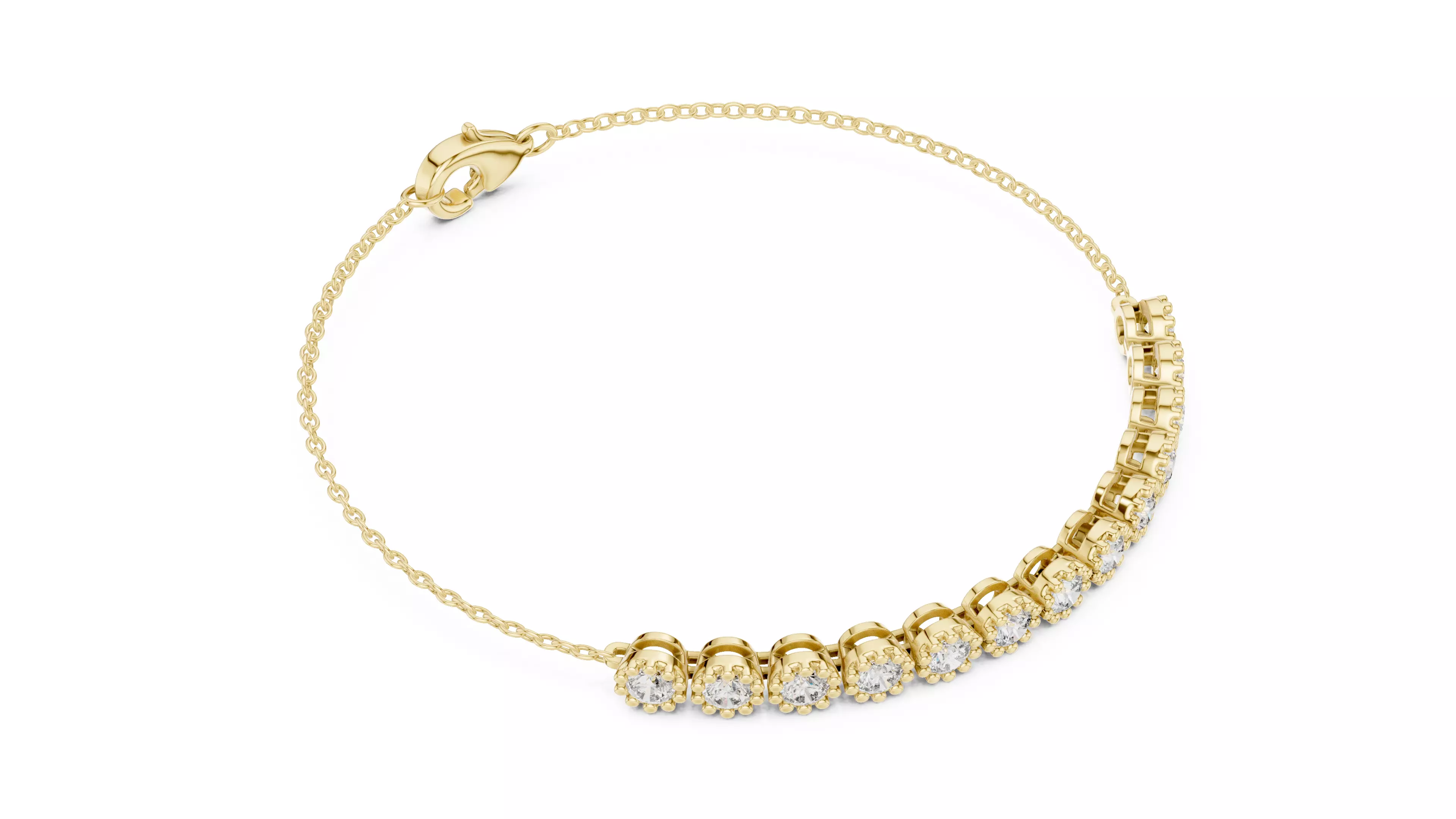 Tennis Bracelet 3dm stl renders Animation video details  3D print model_9