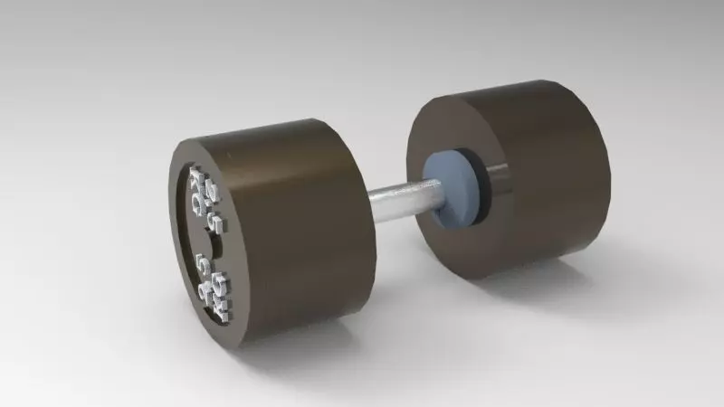Adjustable Dumbbells  3D print model_0