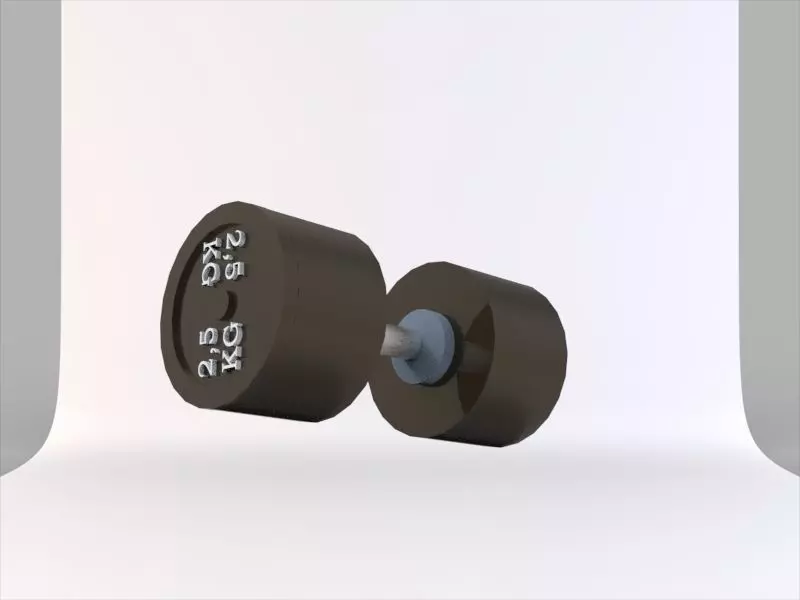 Adjustable Dumbbells  3D print model_2