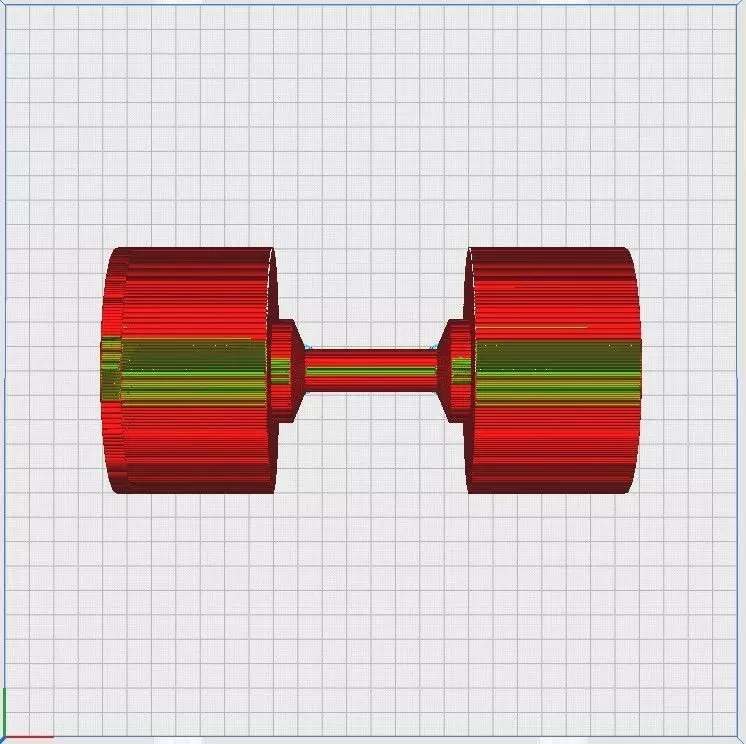 Adjustable Dumbbells  3D print model_3