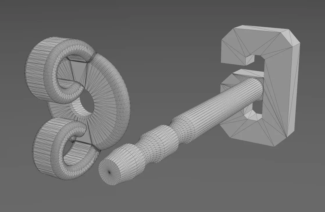 6 six number varsity font stud earring 3D print model_14