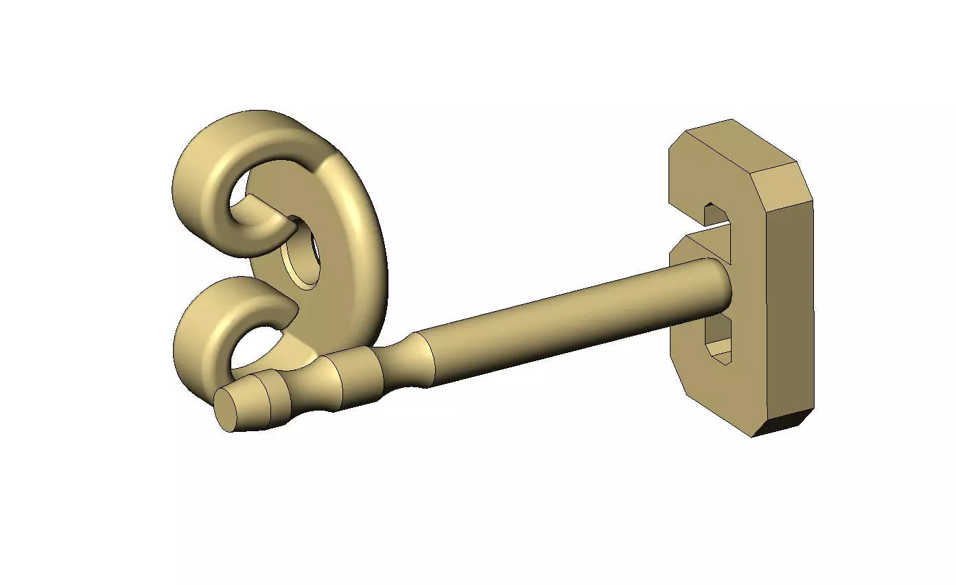 6 six number varsity font stud earring 3D print model_9