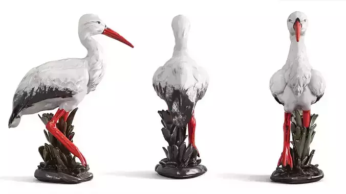 Stork Figurine