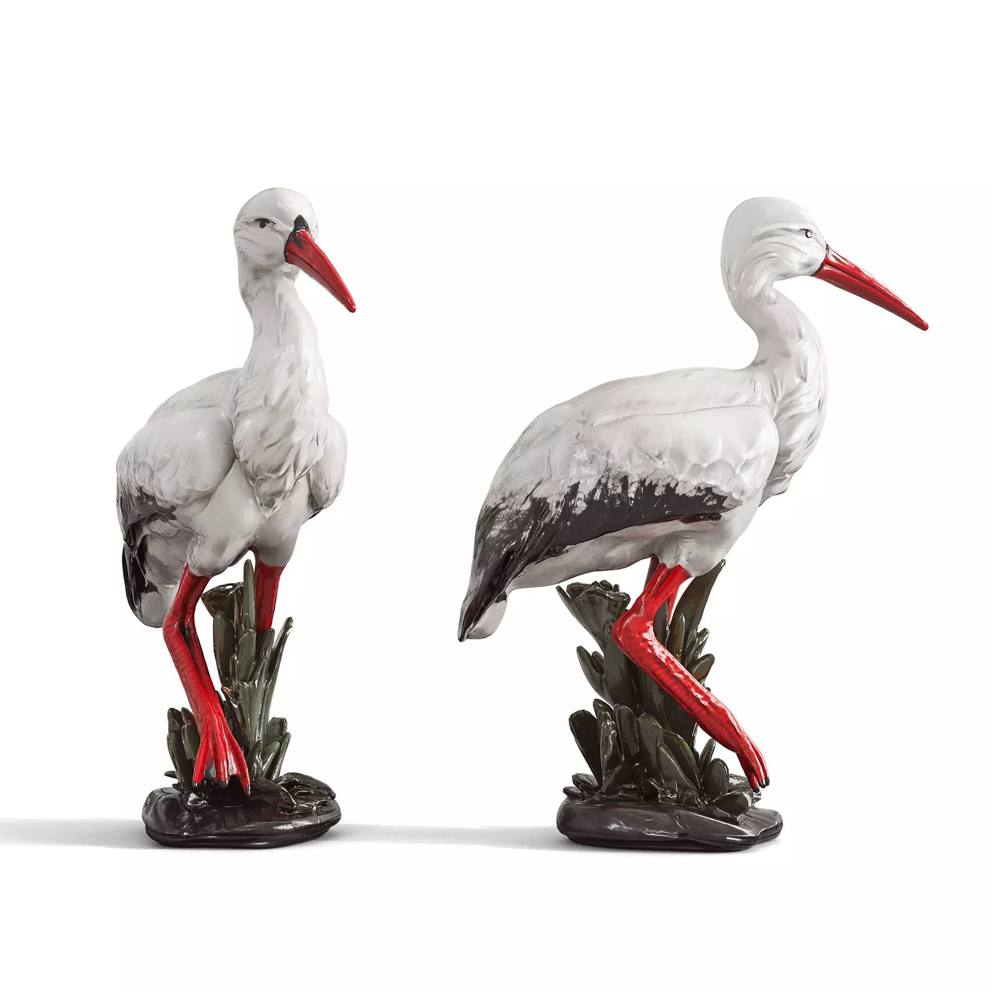 Stork Figurine 3D model_5