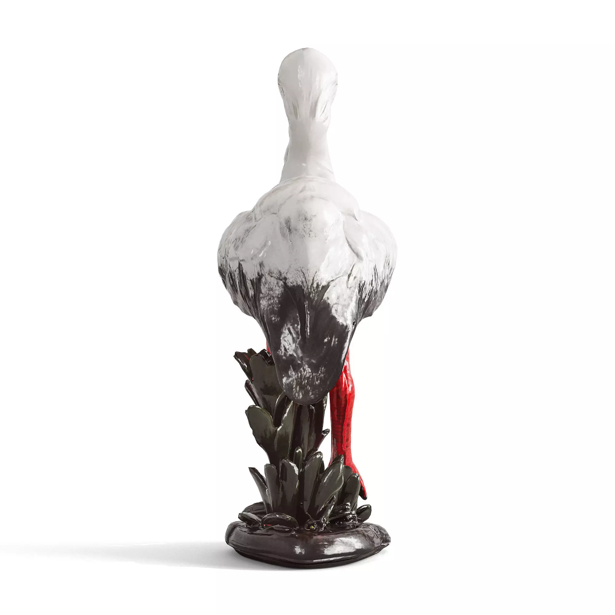Stork Figurine 3D model_4