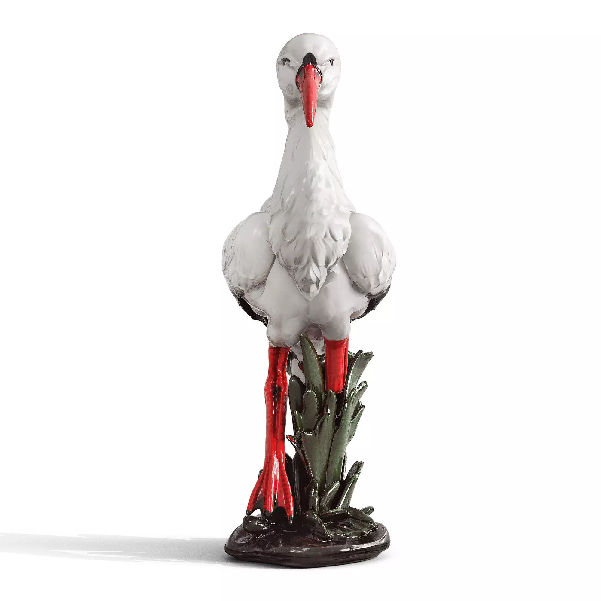 Stork Figurine 3D model_3