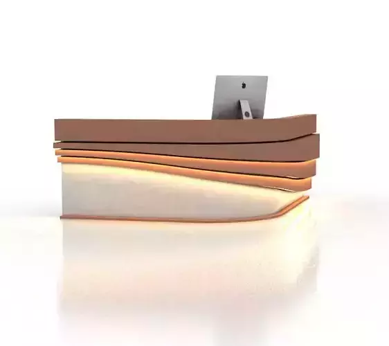 Highly modeled brown Organic Table