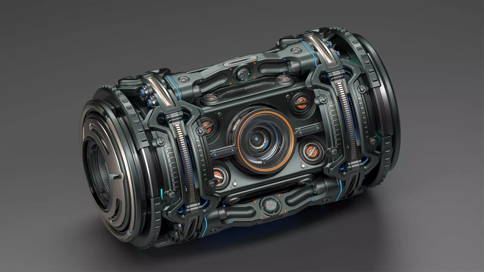 Sci Fi Elements Kitbash 4 in 1 3D Model Collection_4