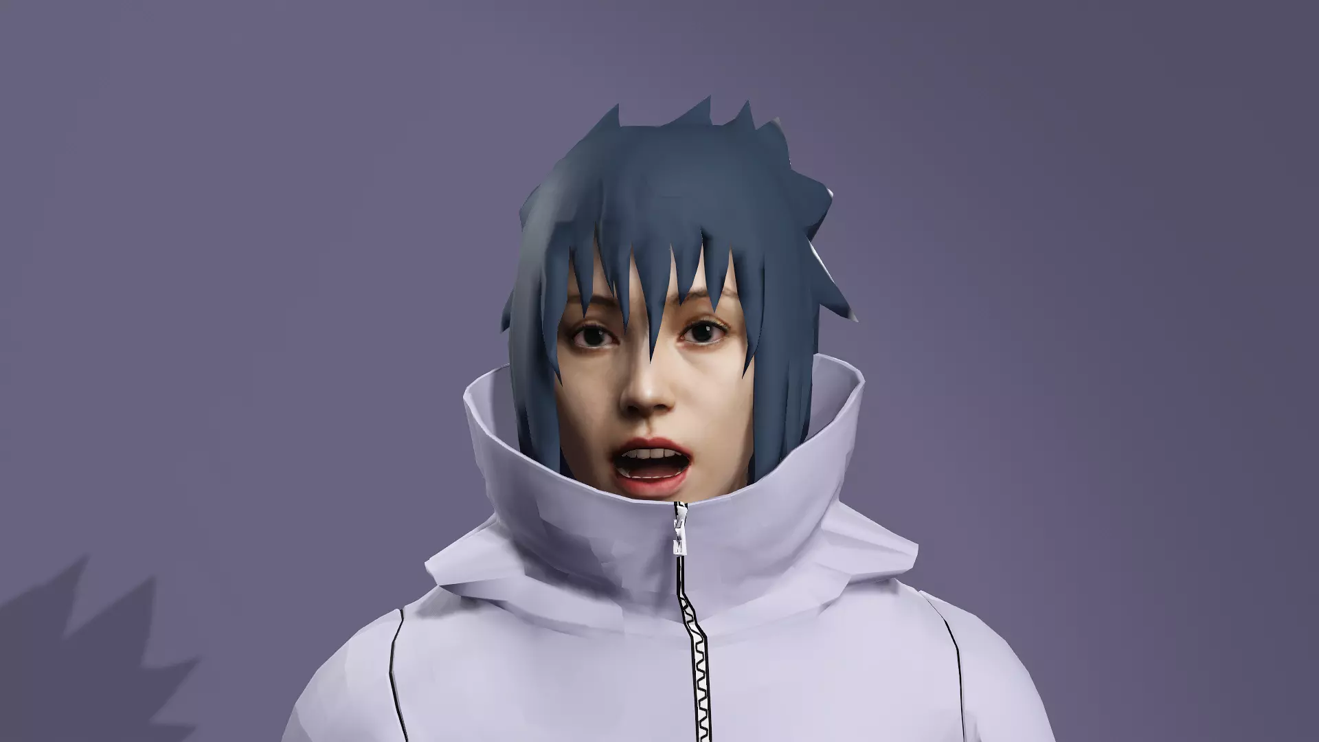 Realistic Handsome Male Ninja Uchiha Sasuke Naruto 3D model_14