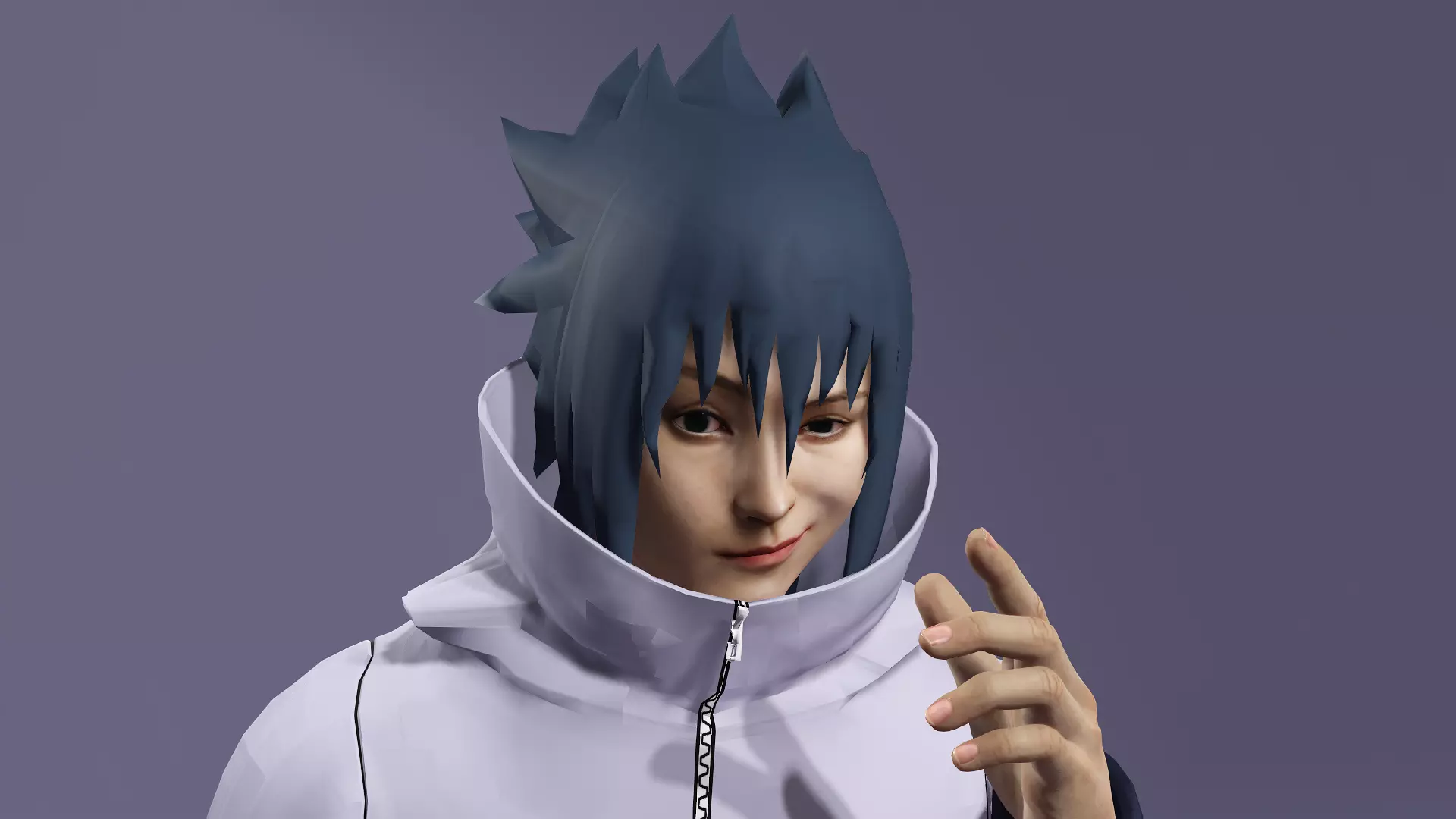 Realistic Handsome Male Ninja Uchiha Sasuke Naruto 3D model_12