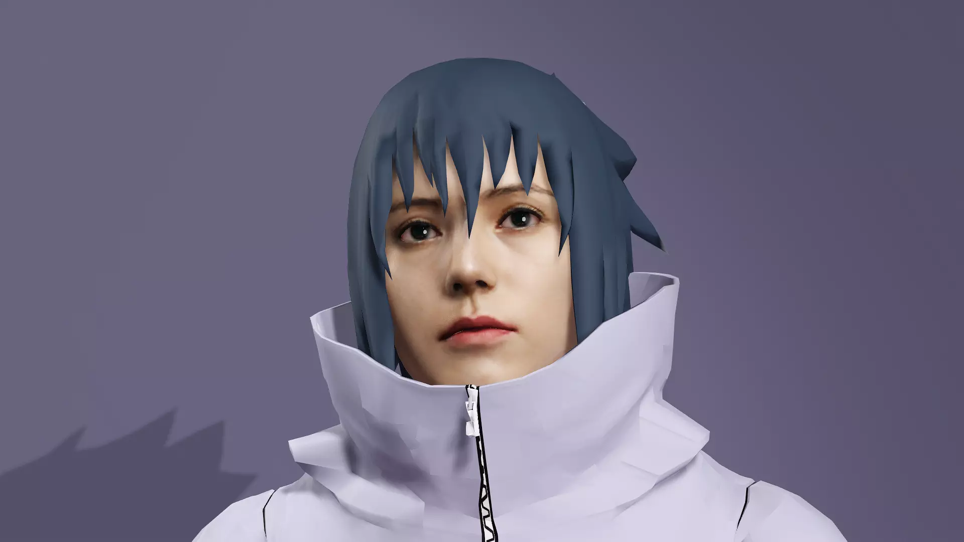 Realistic Handsome Male Ninja Uchiha Sasuke Naruto 3D model_2