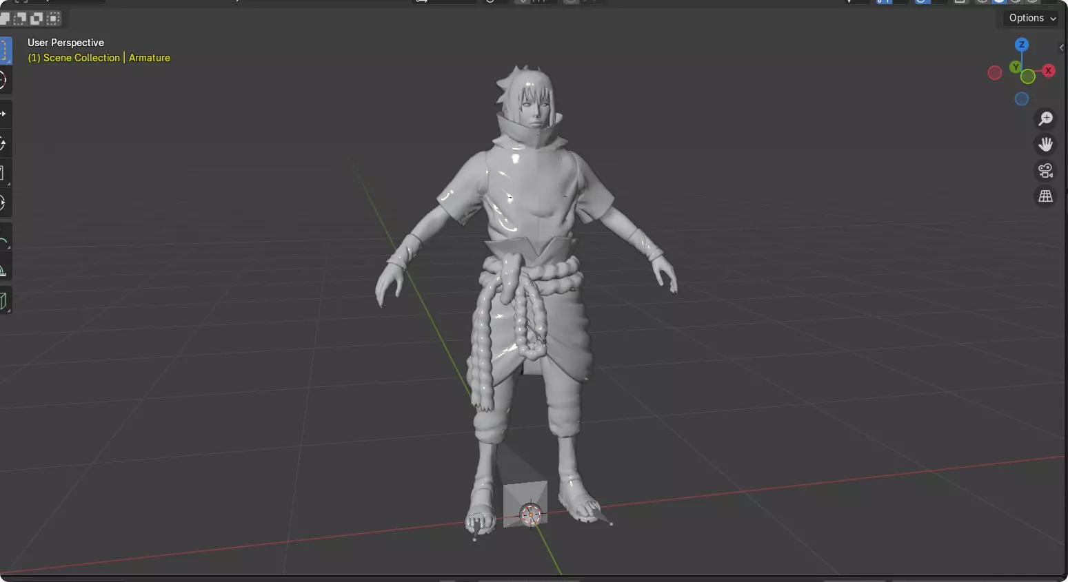 Realistic Handsome Male Ninja Uchiha Sasuke Naruto 3D model_26