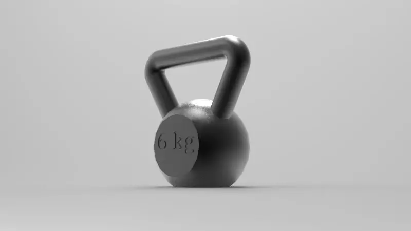 Kettle Bells 6 kg 3D print model_1