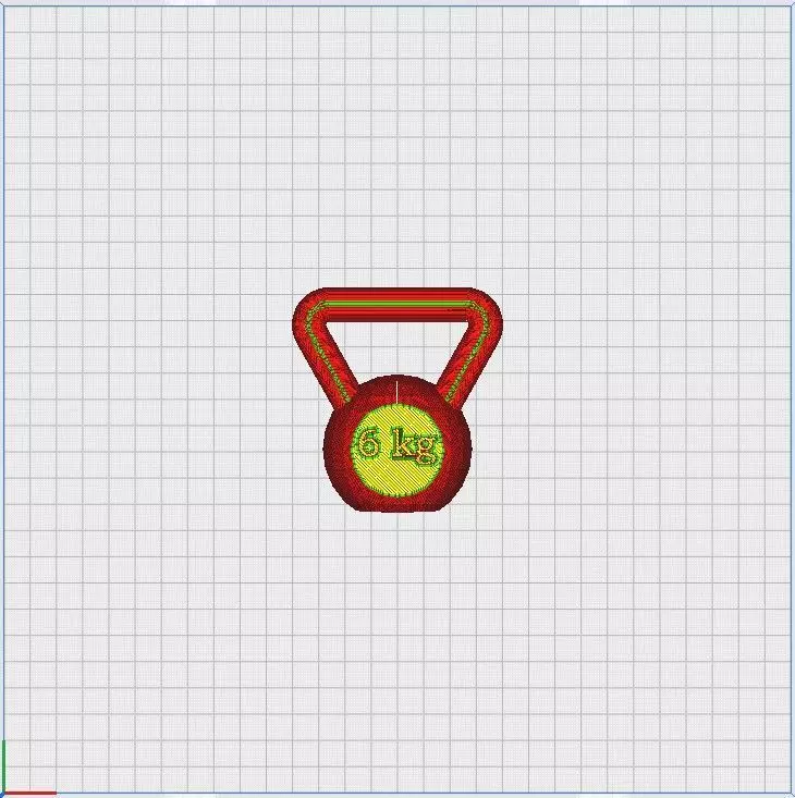 Kettle Bells 6 kg 3D print model_2