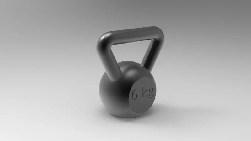 Kettle Bells 6 kg 3D print model_0