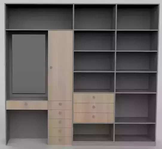 wardrobe cabinet 2400x2300x600mm 