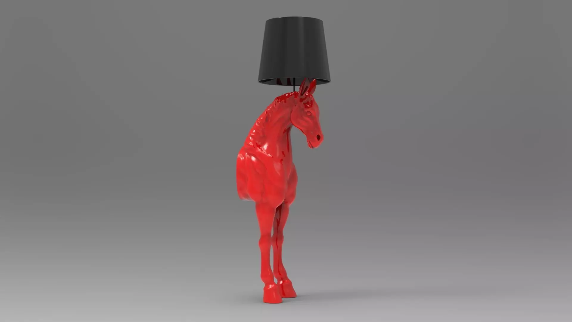 Horse lamp 3D print model