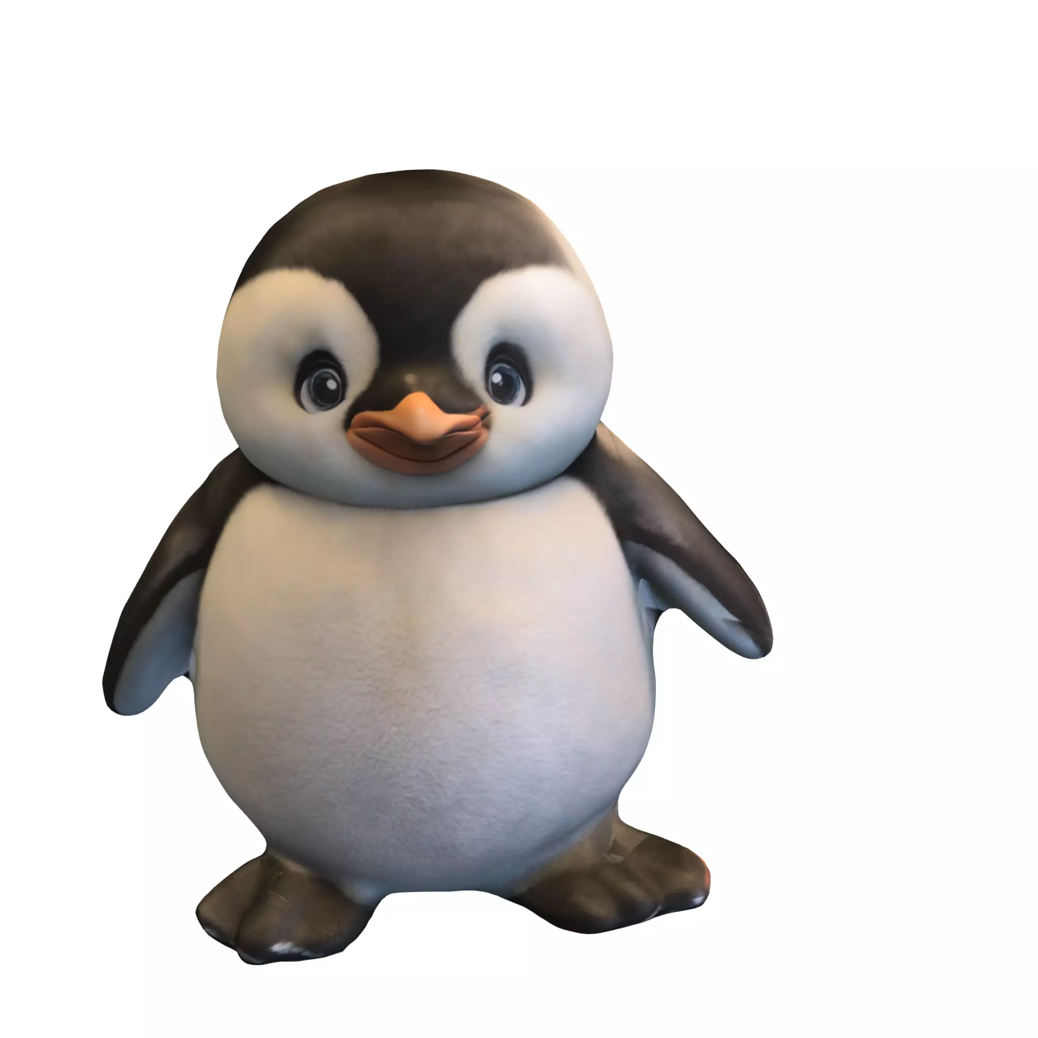 Cute Baby Penguin Low-poly 3D model